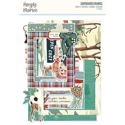 Chipboard Frames - Simple Vintage Flannel Season Collection
