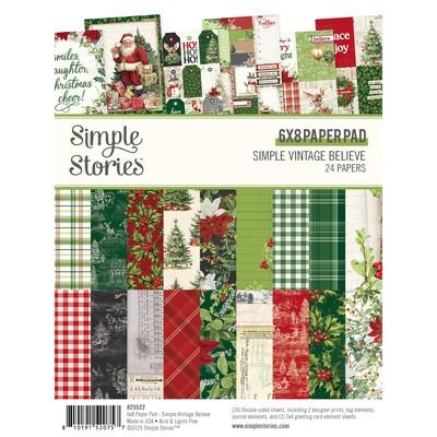 6x8 Paper Pad - Simple Vintage Believe Collection