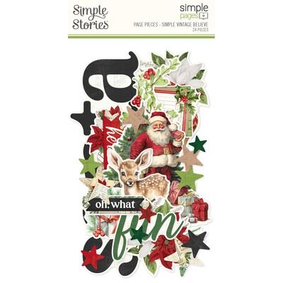 Simple Pages Page Pieces - Simple Vintage Believe Collection