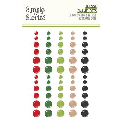 Glossy Enamel Dots - Simple Vintage Believe Collection