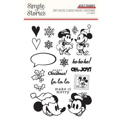 Clear Stamp Set - Say Cheese Classic Mouse Christmas Collection