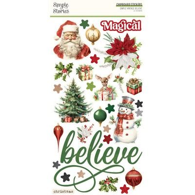 6x12 Chipboard - Simple Vintage Believe Collection