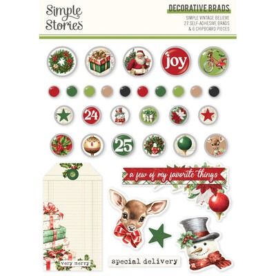 Decorative Brads - Simple Vintage Believe Collection