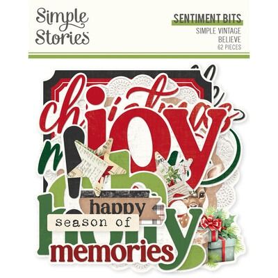 Sentiment Bits &amp; Pieces - Simple Vintage Believe Collection
