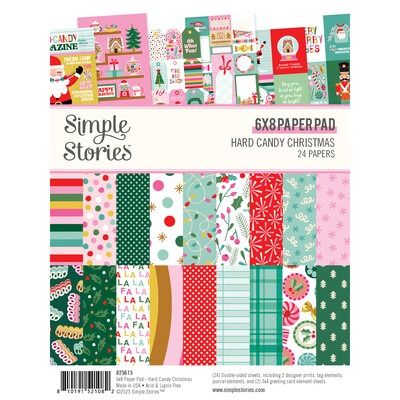 6x8 Paper Pad - Hard Candy Christmas Collection
