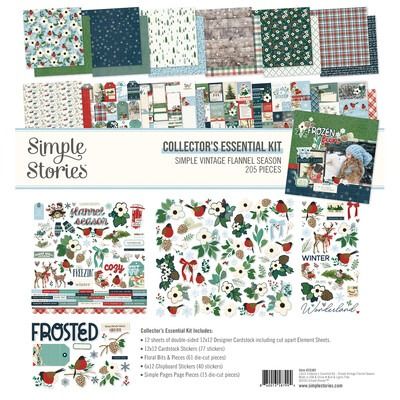12x12 Collector&#39;s Essential Kit - Simple Vintage Flannel Season Collection