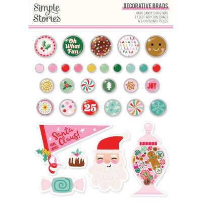Decorative Brads - Hard Candy Christmas Collection