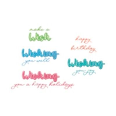 Wish Sentiment - Take Two&#39;s - Thinlits Die Set