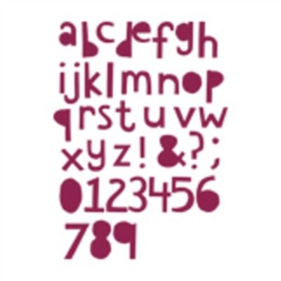 Alphanumeric Cutout Lower - Thinlits Die Set