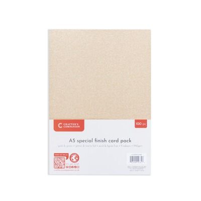Gold &amp; Green - Glitter &amp; Matte Foil - A5 Special Finish Card Pack