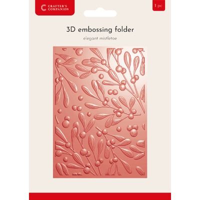 Elegant Mistletoe - 3D Embossing Folder