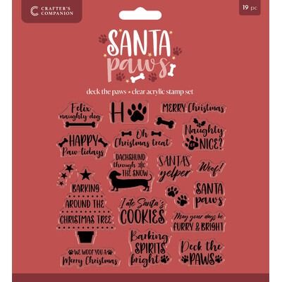 Deck the Paws - Clear Stamp Set - Santa Paws Collection