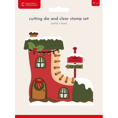 Santa&#39;s Boot - Clear Stamp &amp; Die Set