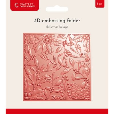 Christmas Foliage - 3D Embossing Folder