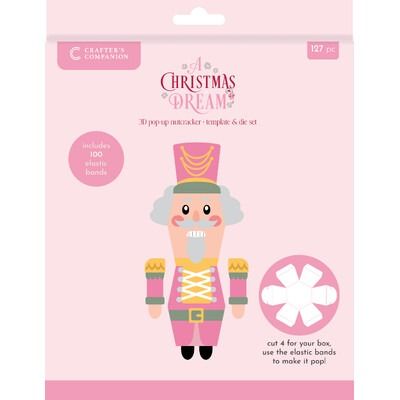 3D Pop-Up Nutcracker - Die &amp; Stencil Set - A Christmas Dream Collection