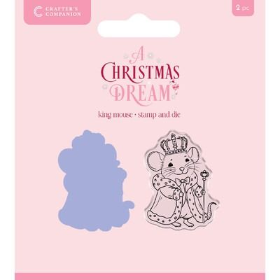 King Mouse - Clear Stamp &amp; Die Set - A Christmas Dream Collection