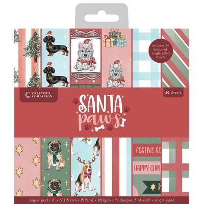 6x6 Paper Pad - Santa Paws Collection