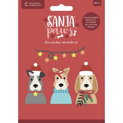 Dress up Dog - Die Set - Santa Paws Collection