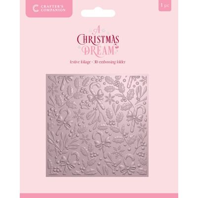 Festive Foliage - 3D Embossing Folder - A Christmas Dream Collection