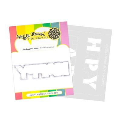 Overlapping Happy - Die-n-stencil Set
