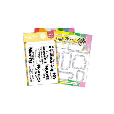 A-moose-ing Sentiments - Clear Stamp &amp; Die Set Combo