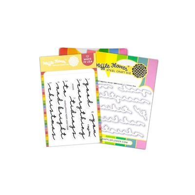 Overlapping Merry Additions - Clear Stamp &amp; Die Set Combo