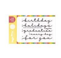 Overlapping Happy Additions - Clear Stamp Set