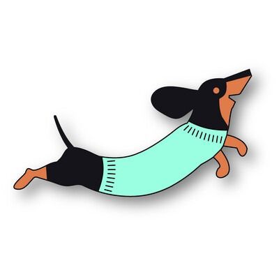 Leaping Dachshund - Die Set