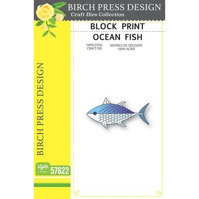 Ocean Fish - Block Print - Die Set