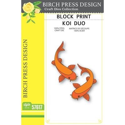 Koi Duo - Block Print - Die Set