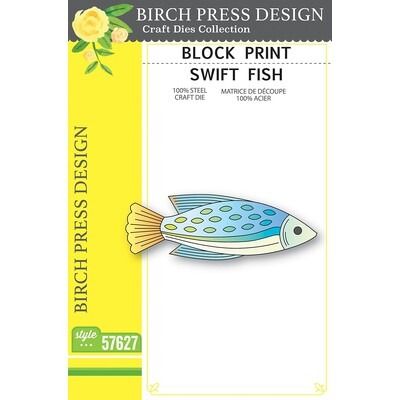 Swift Fish - Block Print - Die Set