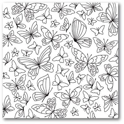 Butterfly Kaleidoscope - Cling Stamp
