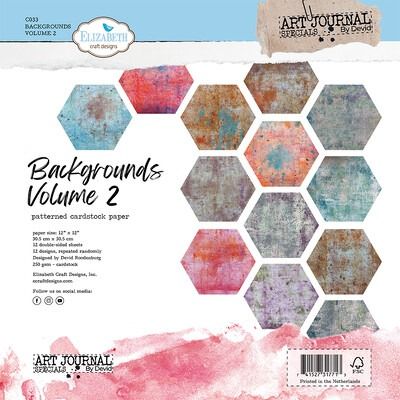 12x12 Printed Cardstock Pack - Backgrounds Volume 2 Collection