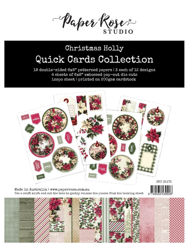 Quick Cards Collection - Christmas Holly Collection