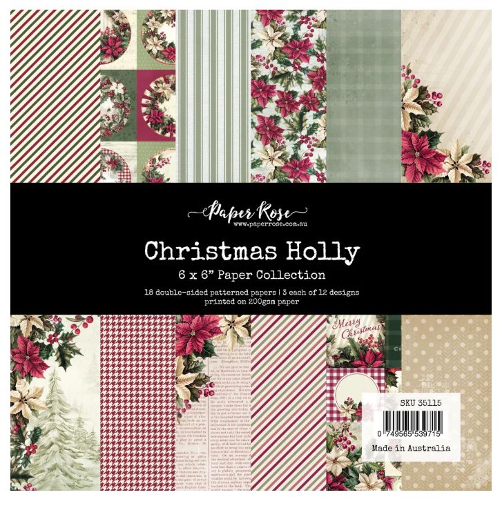 6x6 Paper Collection - Christmas Holly Collection