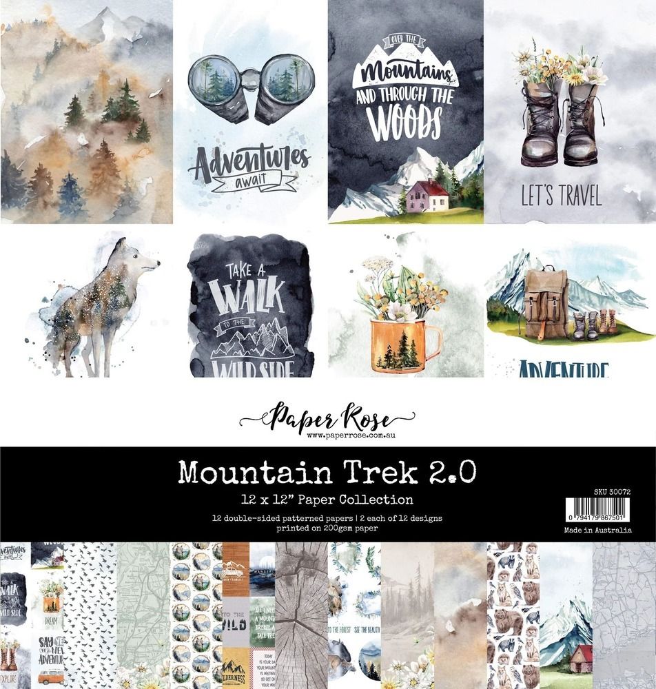 12x12 Paper Collection - Mountain Trek 2.0 Collection