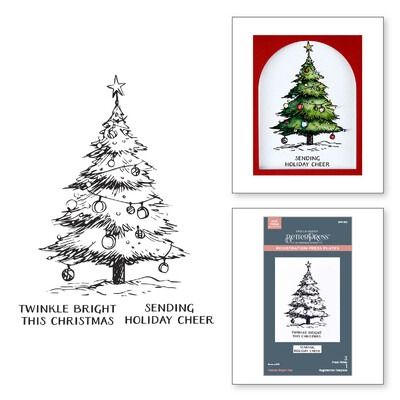 Twinkle Bright Tree - BetterPress Registration Press Plates