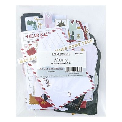 Die Cut Sentiments - Merry Moments Collection