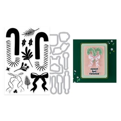 Candy Cane Swag - Stamp and Die Set