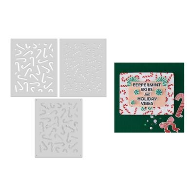 Candy Cane Toss Up - Layering Stencil Set