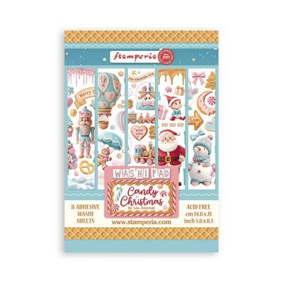 A5 Washi Pad - Candy Christmas Collection