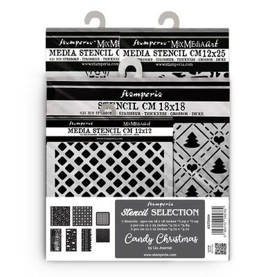 Stencil Selection - Candy Christmas Collection