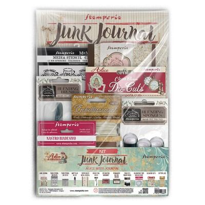 Junk Journal Kit with Journal - Alice in Christmas Collection