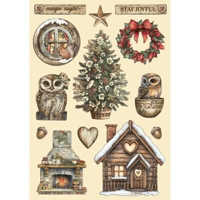 A5 Colored Wooden Shapes - The Owl&#39;s House Collection