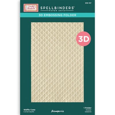 Waffle Cone - 3D Embossing Folder - Candy Christmas Collection