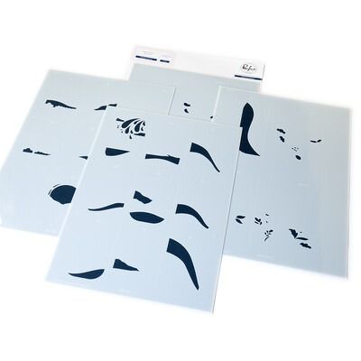 Sippable Scenes - Layering Stencil Set