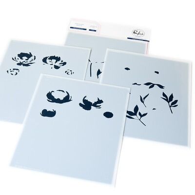 Blushing Blooms - Layering Stencil Set