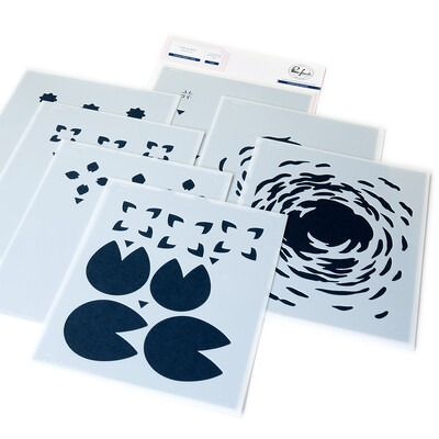 Tranquil Water Lilies - Layering Stencil Set