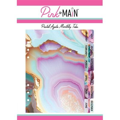 Pastel Agate - Monthly Tabs