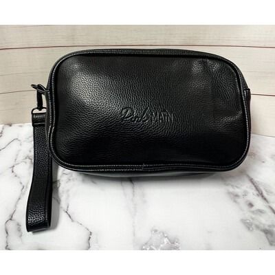 Black Vegan Leather - Premium Accessory Bag